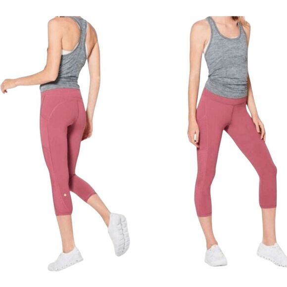 LULULEMON ATHLETICA Ready To Race Crop '21" Size 2 - Picture 2 of 6